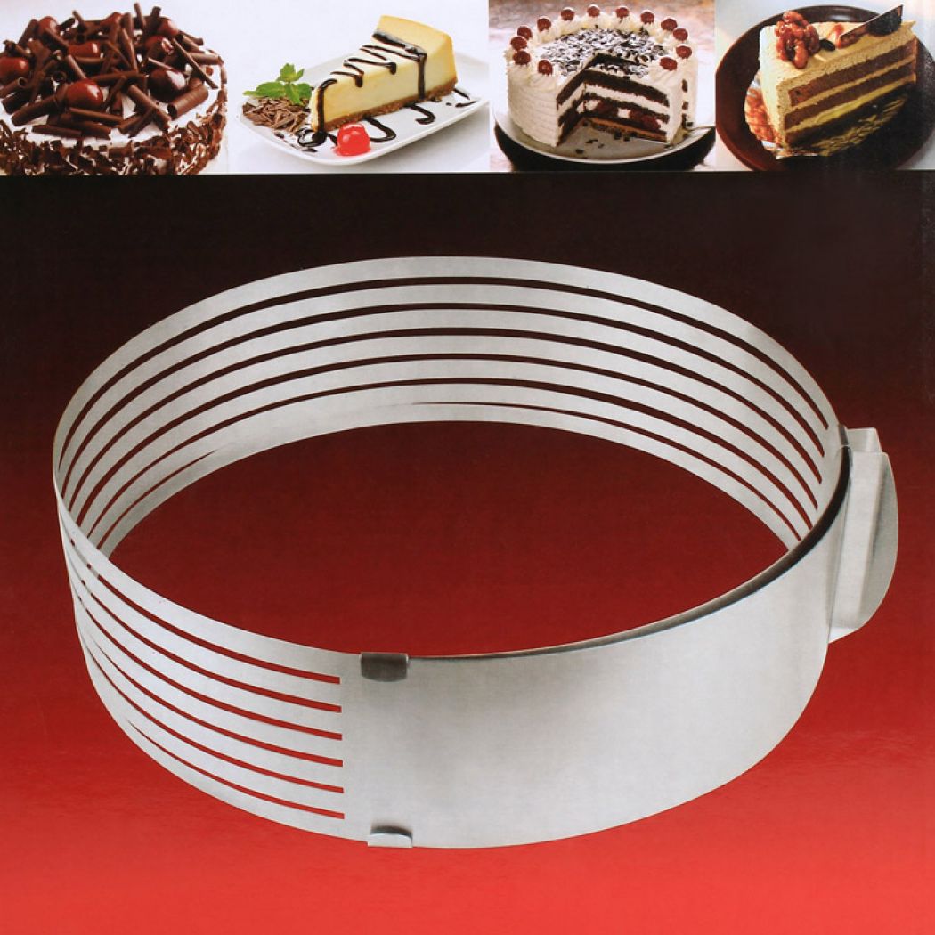 1 Cake Slicer assistant Slice Cake Ring Adjustable Full Big Size in